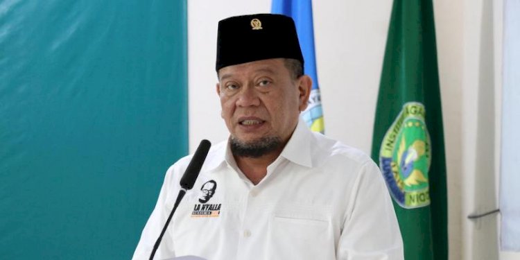 Ketua DPD RI, AA LaNyalla Mahmud Mattalitti di sela-sela reses di Jawa Timur, Senin (9/8)/Net