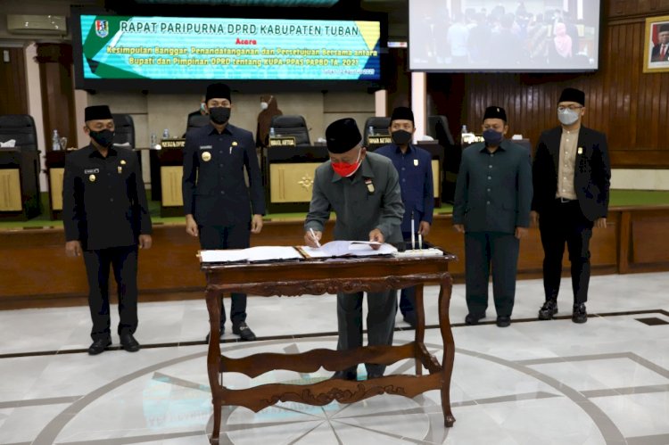 Penandatanganan Kesepakatan Perubahan Anggaran Pendapatan Belanja Daerah Kabupaten Tuban/RMOLJatim