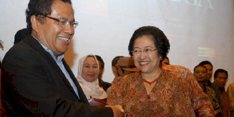 Ketua Umum PDI Perjuangan Megawati Soekarnoputri dan tokoh senior dari Sumatera Barat, Rizal Ramli/Net