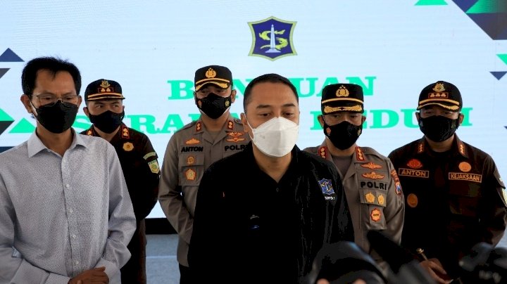 Wali Kota Eri bersama forkopimda Surabaya/RMOLJatim