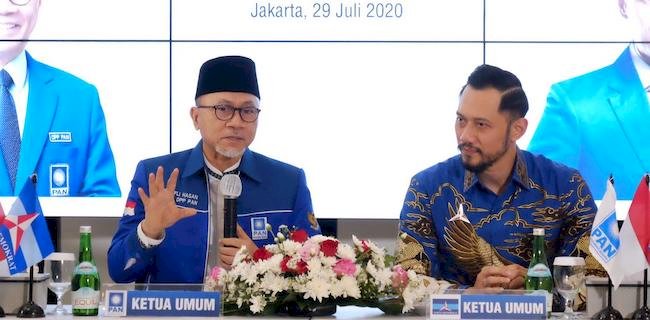 Ketua Umum Partai Demokrat Agus Harimurti Yudhoyono bersama Ketua Umum PAN Zulkifli Hasan/Net