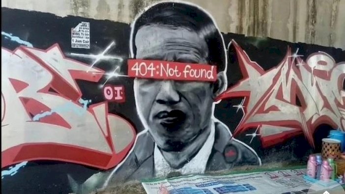 Mural Jokowi Not Found/ net