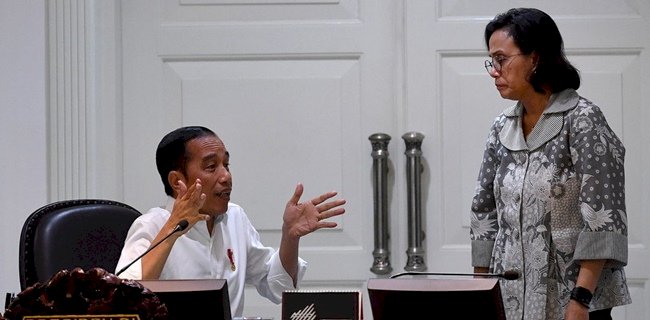 Presiden Joko Widodo dan Menteri Keuangan Sri Mulyani/Net