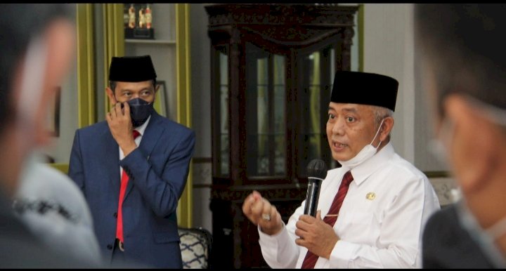 Bupati Malang, H.M Sanusi didampingi Sekda, Wahyu Hidayat/Ist