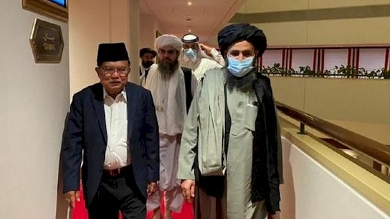 JK bersama pimpinan Taliban