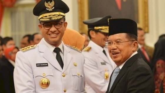 Anies Baswedan dan Jusuf Kalla/ net