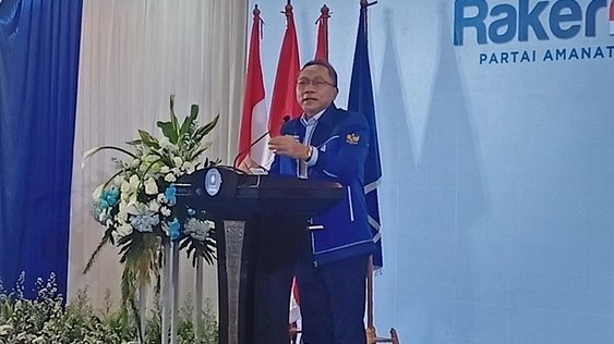 Ketua Umum Partai Amanat Nasional (PAN), Zulkifli Hasan saat membuka Rapat Kerja Nasional (Rakernas) II PAN/RMOL