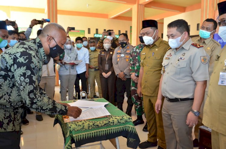 Penyerahan ganti rugi proyek normalisasi Kali Lamong/RMOLJatim