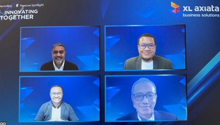 Pengenalan brand “XL Axiata Business Solutions” via zoom/Ist