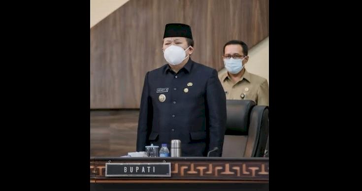 Bupati Jember Hendy Siswanto saat penyampaian jawaban atas pandangan umum fraksi-fraksi di DPRD Jember/Ist