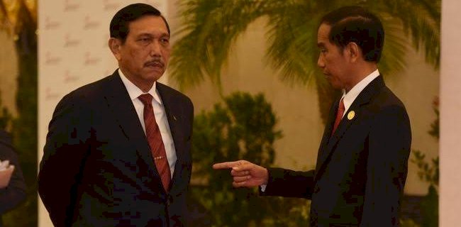 Presiden Joko Widodo dan Menteri Koordinator Bidang Kemaritiman dan Investasi, Luhut Binsar Pandjaitan/Net