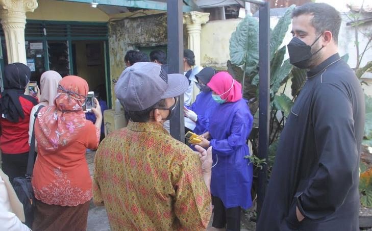 Wali Kota Habib Hadi saat pantau program vaksinasi di Kelurahan Kanigaran/Ist