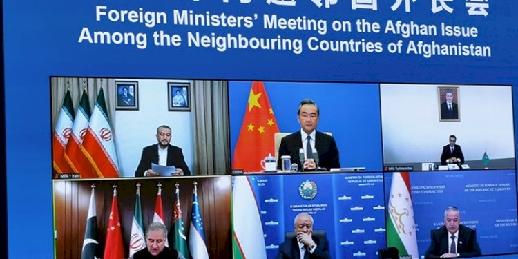 Pertemuan virtual antara Menteri Luar Negeri Wang Yi bersama rekan-rekan dari negara tetangga Afghanistan/Net