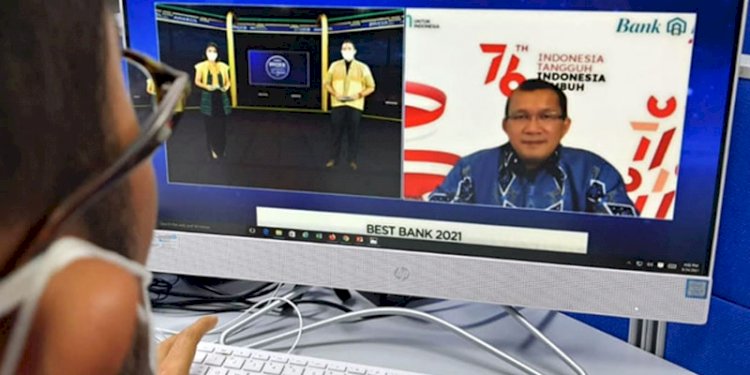 Direktur Utama BTN Haru Koesmahargyo di acara Best Bank 2021 yang digelar secara virtual./Istimewa