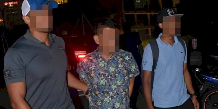 Mohamed Kazali Salleh ketika ditahan polisi Malaysia pada Desember 2018/Net