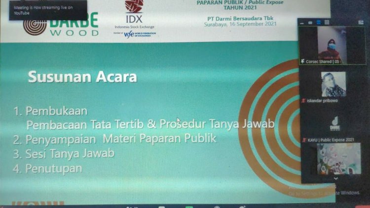 Paparan Publik/ Public Expose Tahunan Tahun 2021/RMOLJatim