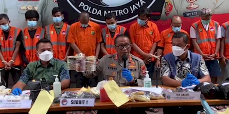 Kabid Humas Polda Metro Jaya, Kombes Yusri Yunus saat rilis kasus yang berhasil dilakukan/RMOL