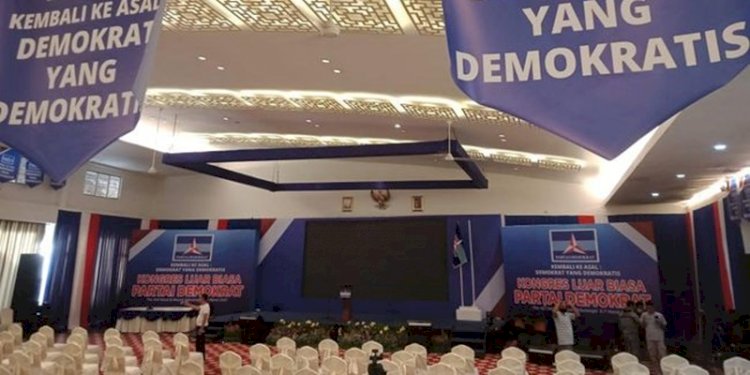 Suasana saat KLB mengatasnamakan Partai Demokrat yang digelar di Deli Serdang/Net