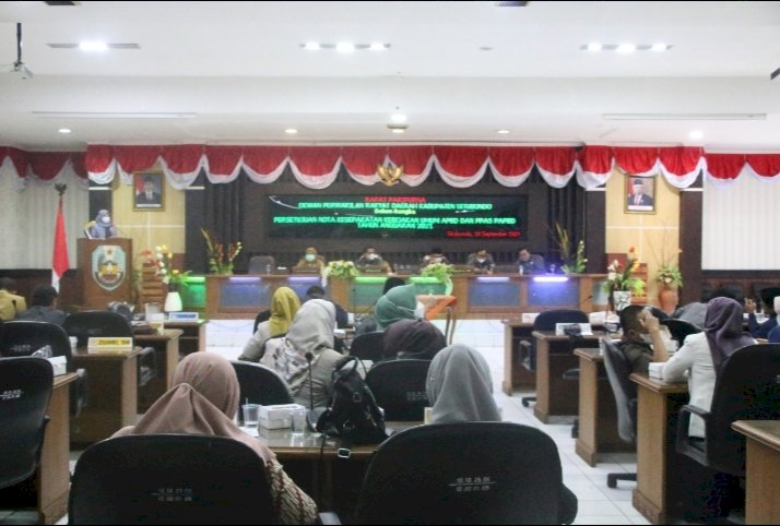 Rapat paripurna penandatangan nota kesepakatan KUA PPAS PAPBD 2021/RMOLJatim