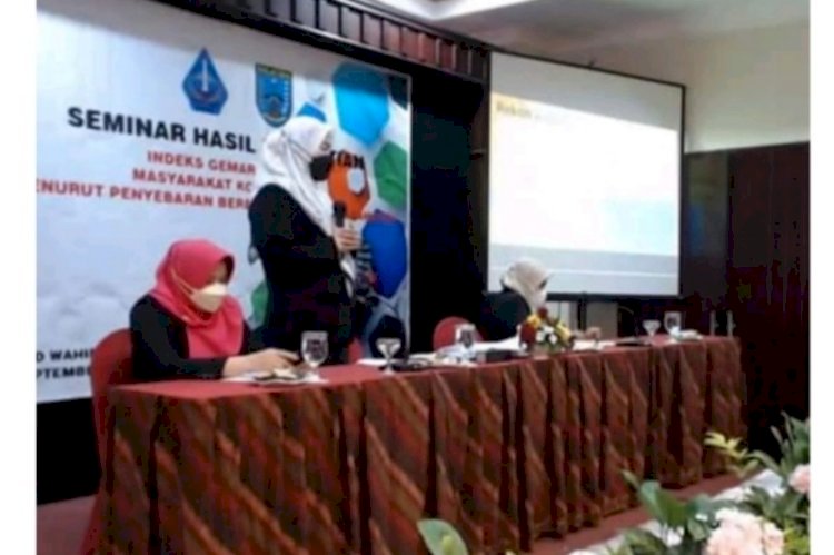 Ketua LPPM Unpand Rita Andini saat menjelaskan hasil penelitian IGM Kota Salatiga/RMOL Jateng