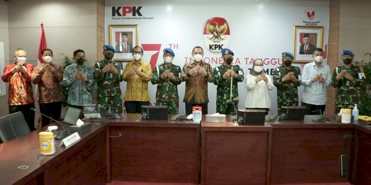 Pimpinan KPK saat temui rombongan Puspom TNI/RMOL