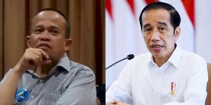 Penasihat Forum Korban Mafia Tanah Indonesia (FKMTI), Beathor Suryadi dan Presiden Joko Widodo/RMOL