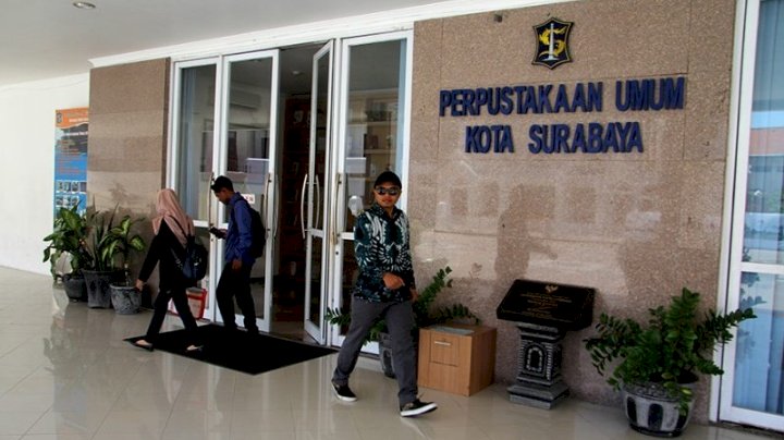Perpustakaan di Kota Surabaya sebelum pandemi Covid-19/RMOLJatim