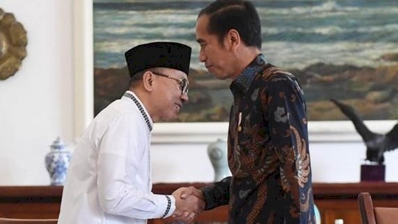 Presiden Joko Widodo bersama Ketua Umum PAN, Zulkifli Hasan/Net