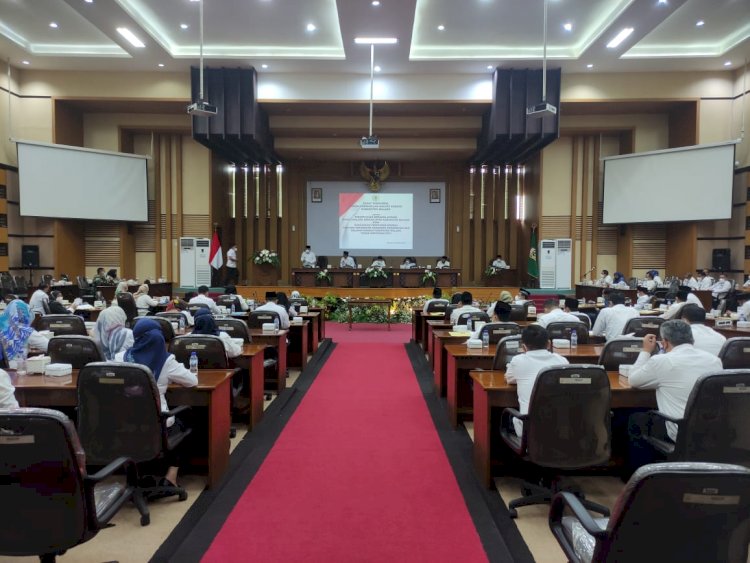 Rapat Paripurna Antara DPRD Kabupaten Malang dan Bupati Malang Bahas Raperda Perubahan APBD 2021/RMOLJatim