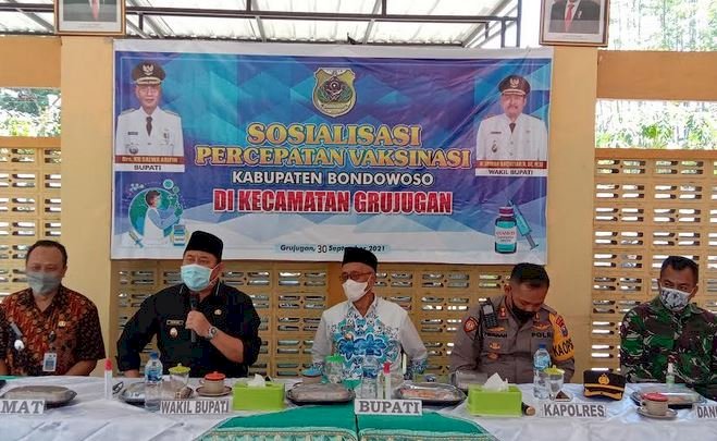 Kegiatan sosialisasi percepatan vaksinasi oleh Pemkab Bondowoso/RMOLJatim