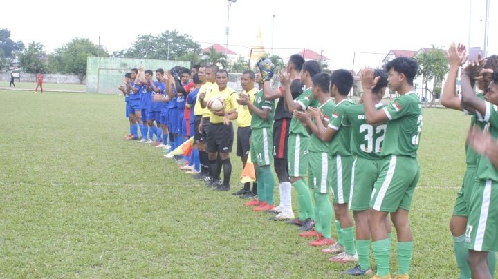 Timnas Pelajar Kemenpora U15 melawan PPLP Sumut