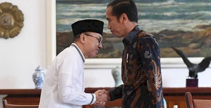 Presiden Joko Widodo dan Ketua Umum Partai Amanat Nasional (PAN), Zulkifli Hasan/Net