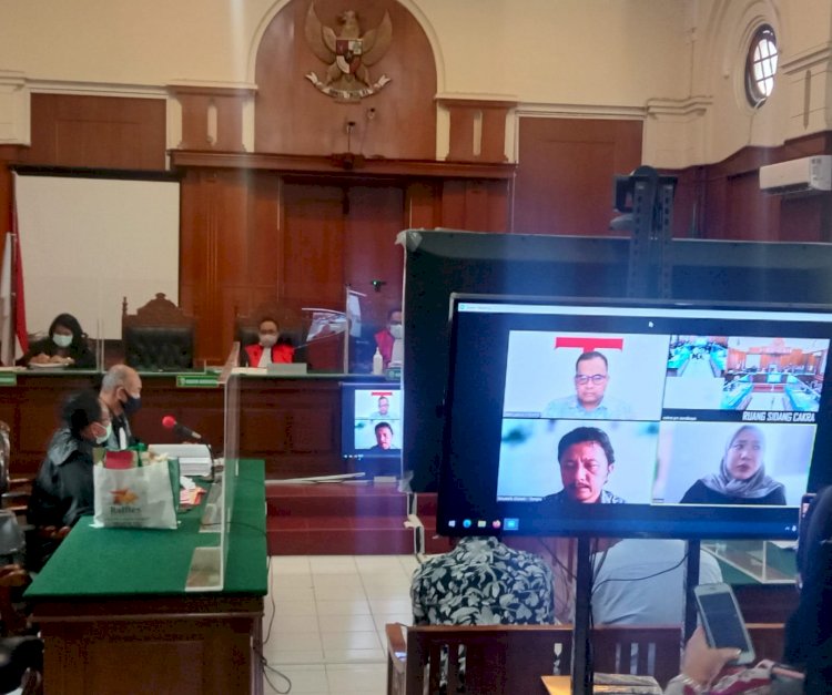 Suasana persidangan penganiayaan Jurnalis Tempo di Pengadilan Negeri Surabaya/RMOLJatim