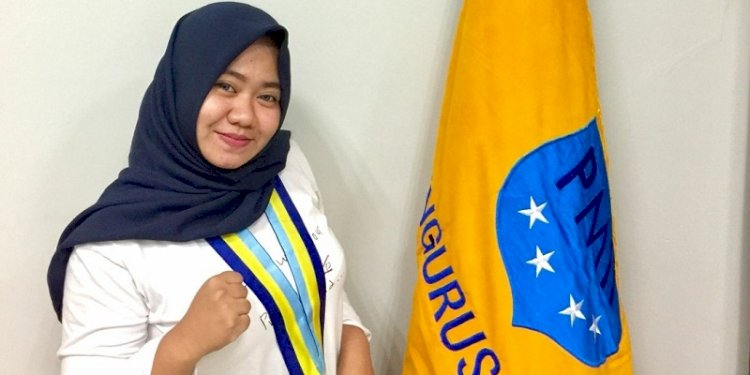 Koordinator Biro Komunikasi Advokasi Diaspora Bidang HI Pengurus Besar PMII, Fitrah Juniarti/Repro