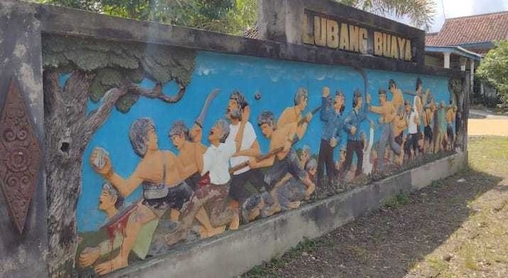 Monumen Lubang Buaya  di Cemetuk Banyuwangi. Sebanyak 62 orang Gerakan Pemuda (GP) Ansor menjadi korban pembantaian PKI/RMOLJatim