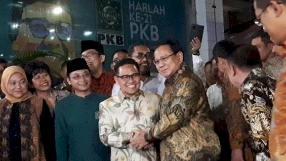 Ketua Umum Partai Kebangkitan Bangsa (PKB) Muhaimin Iskandar dan Ketua Umum Partai Gerindra, Prabowo Subianto/Net