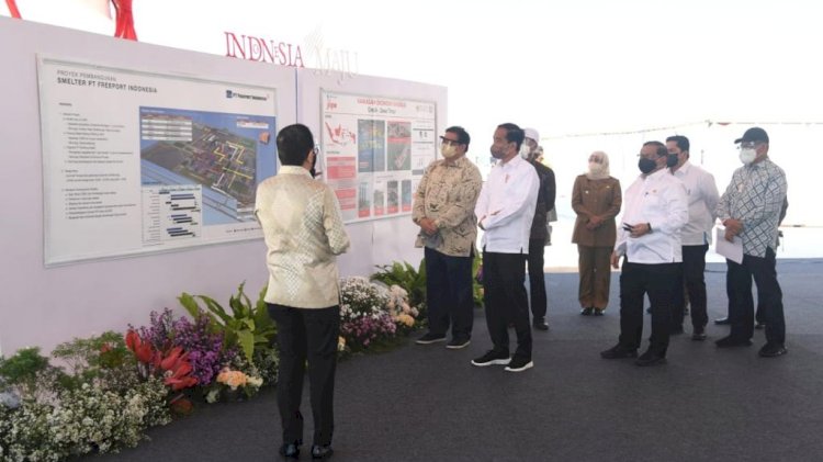 Presiden Jokowi saat ke Gresik