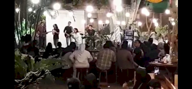 Potongan video kerumunan pentas musik yang sedang viral/ist