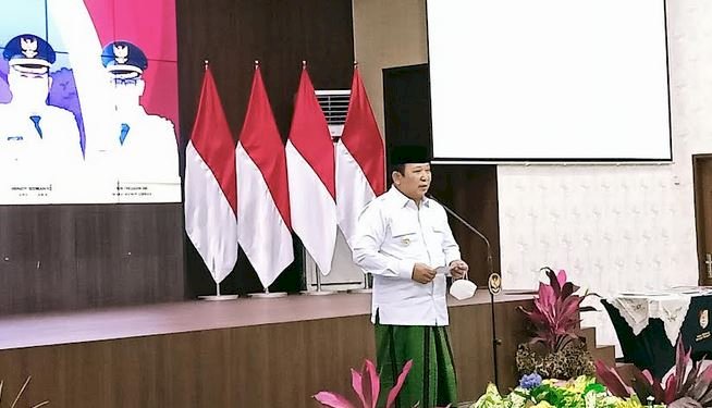 Bupati Jember Hendy Siswanto di pendopo Wahya Wibawagraha Jember/RMOLJatim