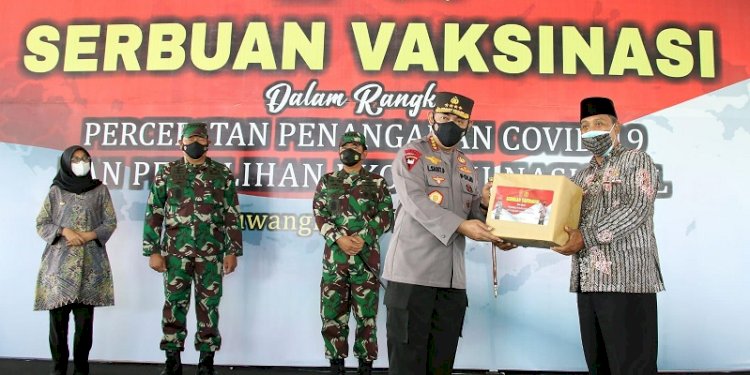 Kapolri gandeng PCNU Banyuwangi lakukan vaksinasi/RMOL