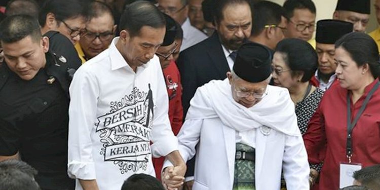 Joko widodo dan Maruf Amien