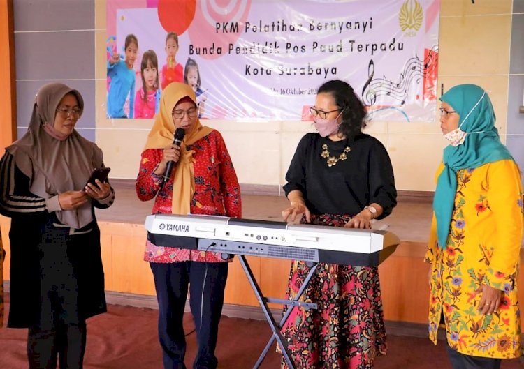 UNESA saat melatih PAUD/Ist