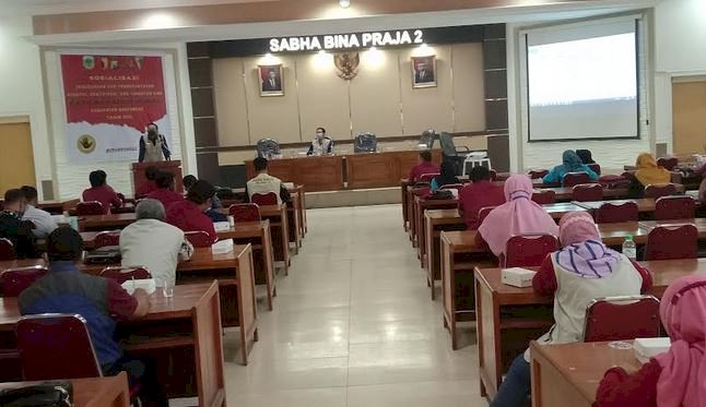 Suasana Rakor Tim Saber Pungli dengan pendamping PKH Bondowoso/RMOLJatim