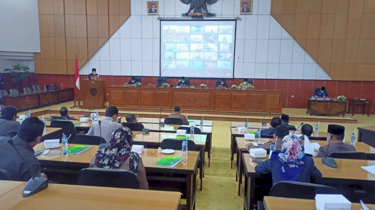 Rapat Pembahasan Rancangan Peraturan Daerah (Raperda) Anggaran Pendapatan dan Belanja Daerah (APBD)  Kabupaten Madiun tahun 2022/RMOLJatim 