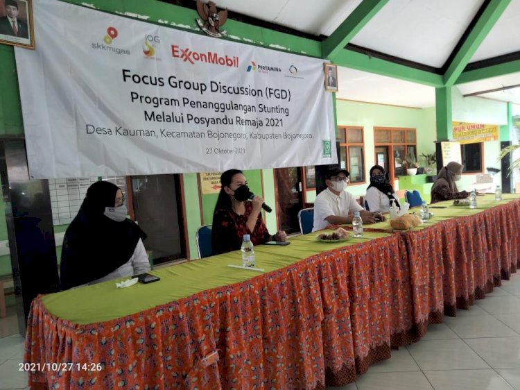 Diskusi Terfokus Posyandu Remaja di Balai Desa Kecamatan Kota Bojonegoro/ist