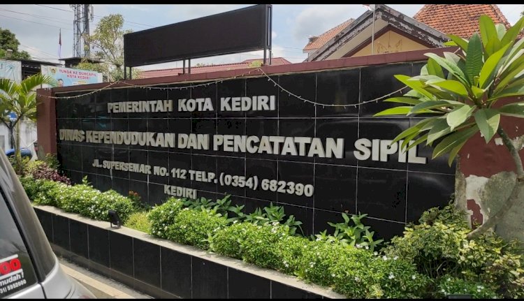 Kantor Dispendukcapil Kota Kediri/RMOLJatim