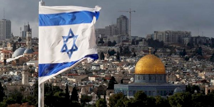 Ilustrasi Bendera Israel di Yerusalem/Net
