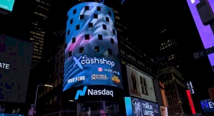 Platform top up game Xcashshop terpampang di New York Times Square, Amerika Serikat/Ist