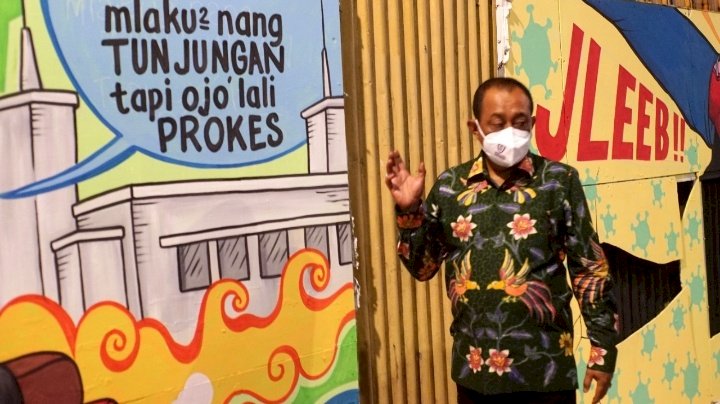 Armuji saat meninjau jalan Tunjungan/RMOLJatim
