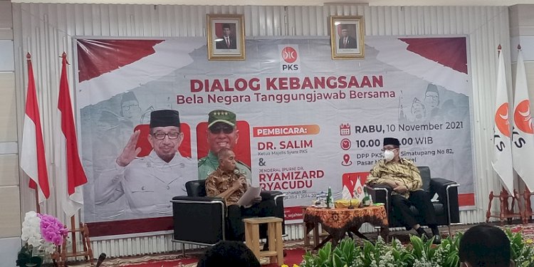 Mantan Menhan Ryamizard Ryacudu saat hadiri dialog kebangsaan yang dilakukan DPP PS/RMOL